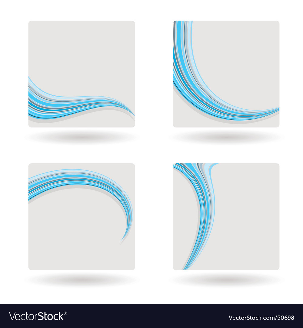 Download Template blue swish Royalty Free Vector Image - VectorStock