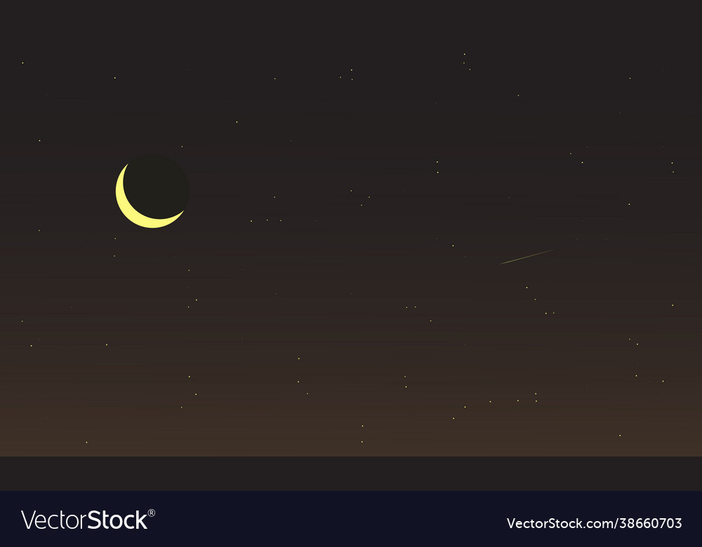 Starry night sky template