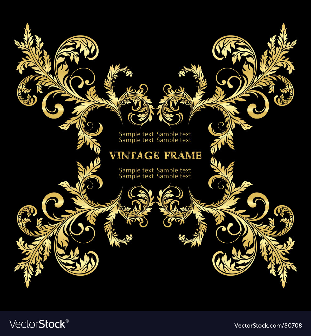 Download Vintage frame Royalty Free Vector Image - VectorStock