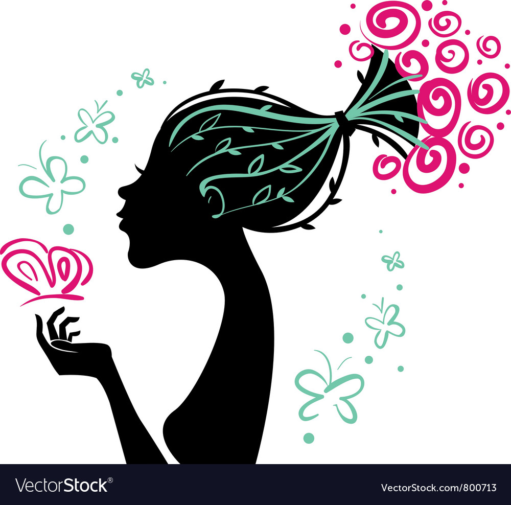 Beautiful woman Royalty Free Vector Image - VectorStock