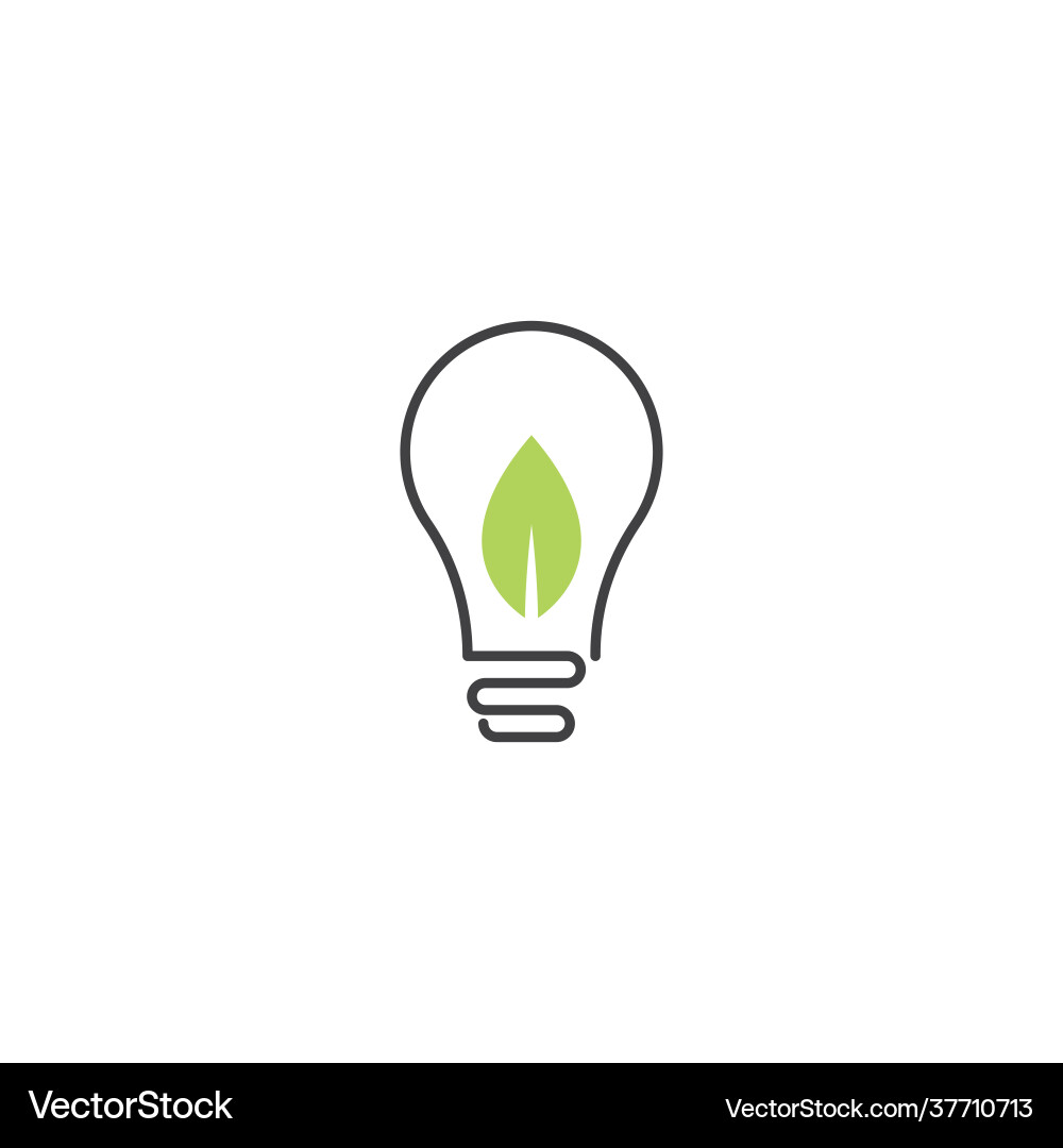 Eco light bulb Royalty Free Vector Image - VectorStock