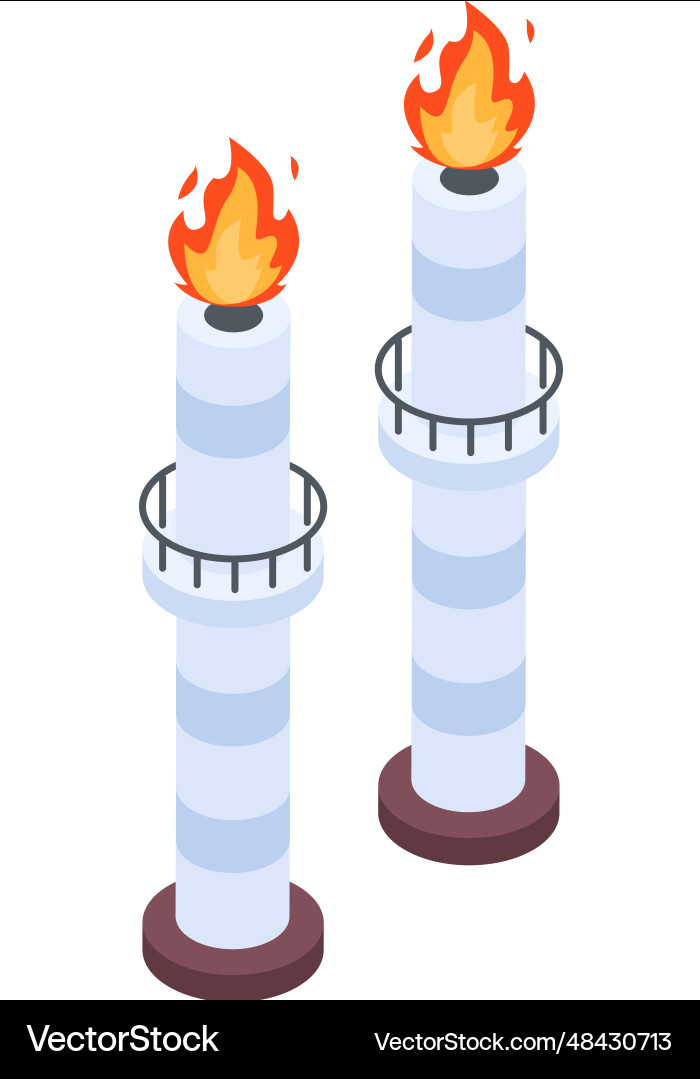 Factory isometric icon Royalty Free Vector Image