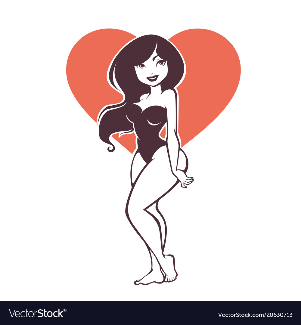 pin up girl cartoon drawings