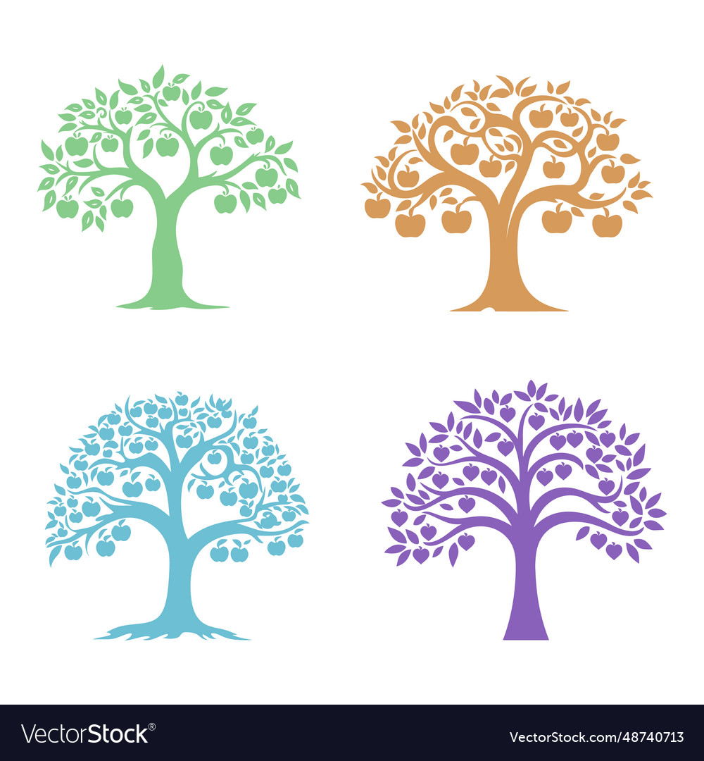 Orchard art Royalty Free Vector Image - VectorStock