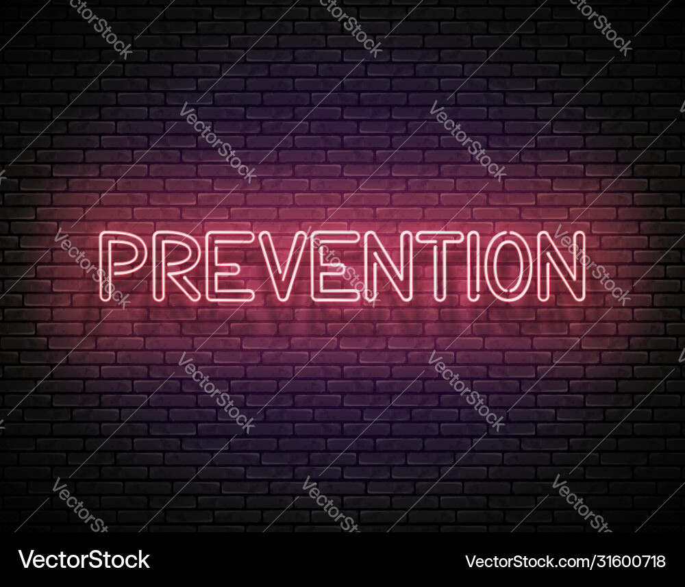 Signboard with prevention inscription Royalty Free Vector