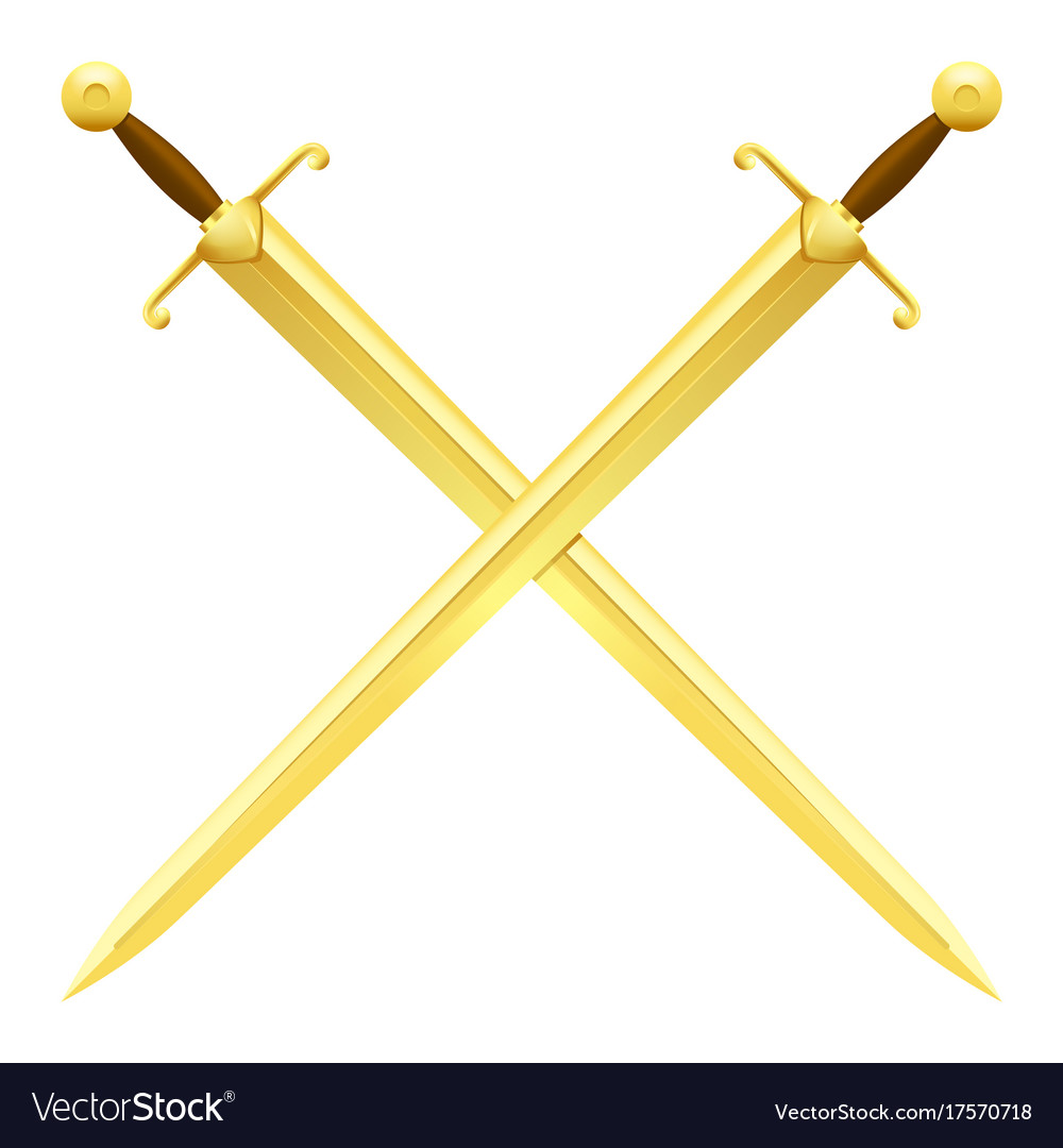 two-crossed-medieval-swords-stock-photo-alamy