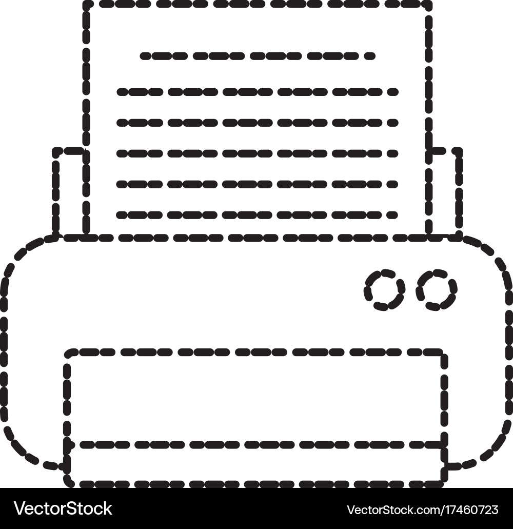 Printer electronic device Royalty Free Vector Image