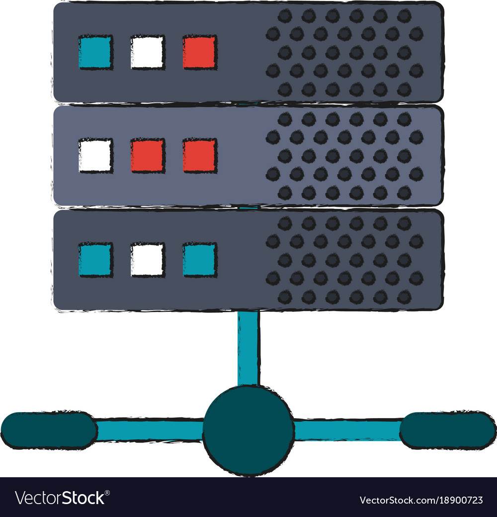 Servers internet technology Royalty Free Vector Image