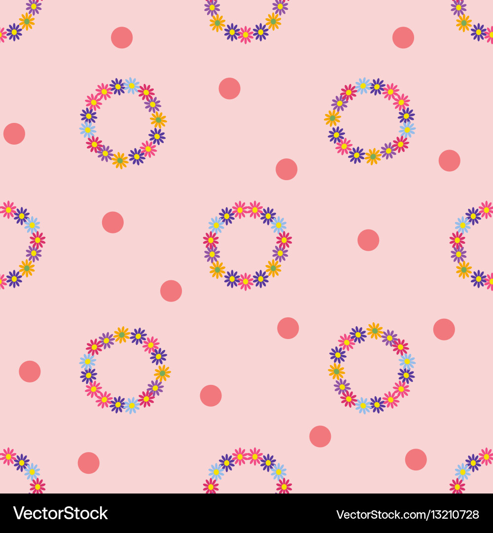 Flower seamless pattern Royalty Free Vector Image
