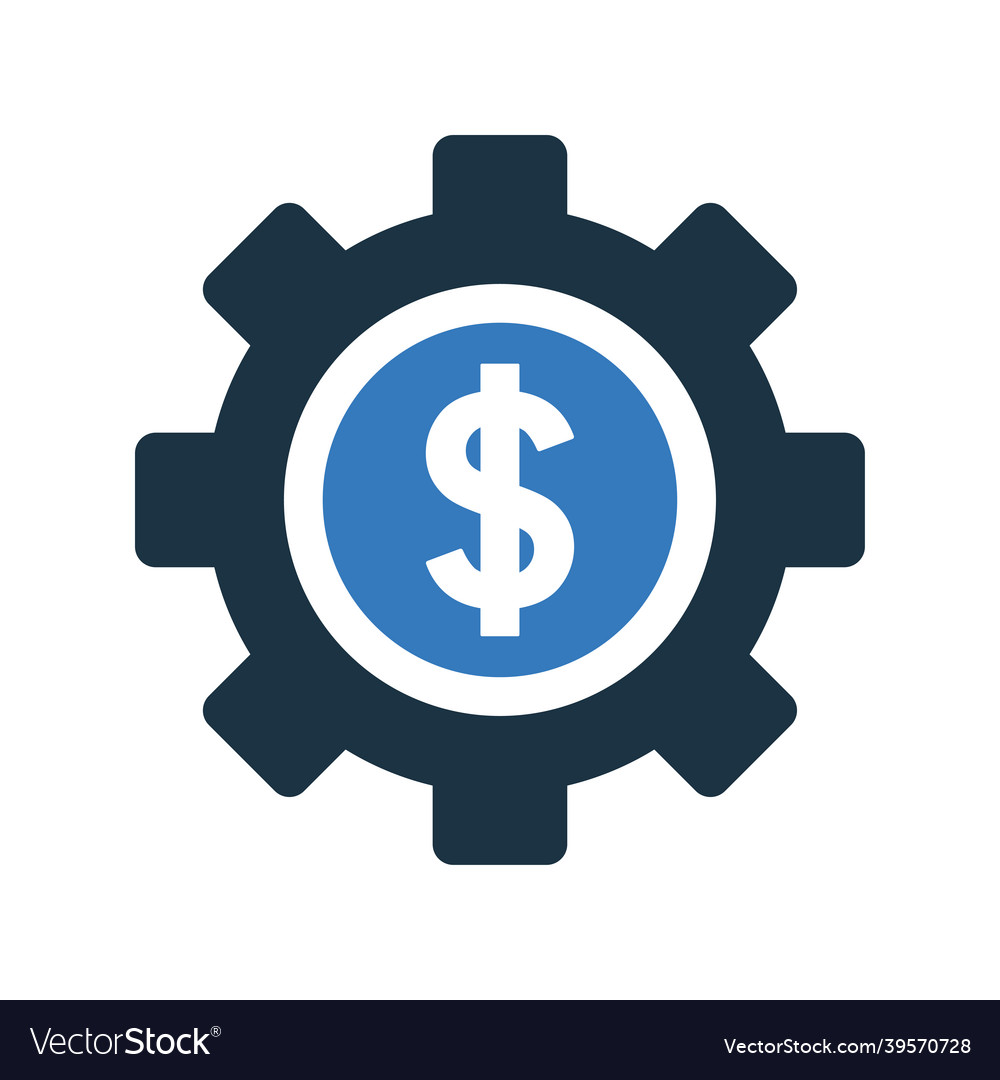 Making money icon simple editable Royalty Free Vector Image