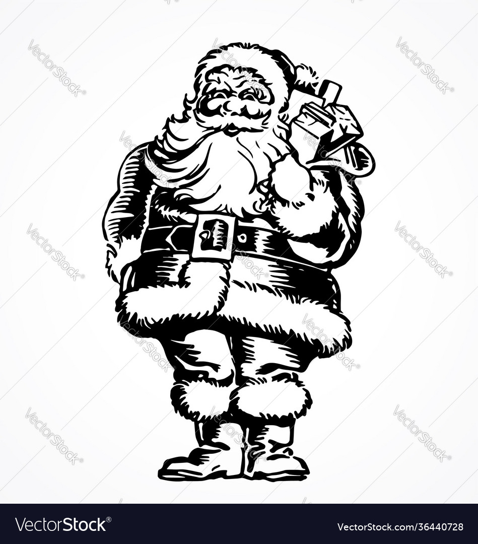 Vintage santa claus Royalty Free Vector Image - VectorStock