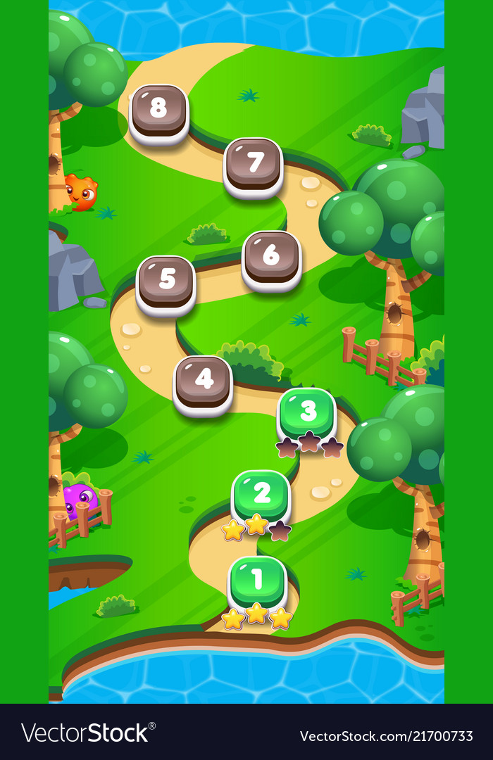 Level World Map For Mobile Games - Assets - For Game Reskin Royalty Free  SVG, Cliparts, Vectors, and Stock Illustration. Image 107220775., royalty  free games 