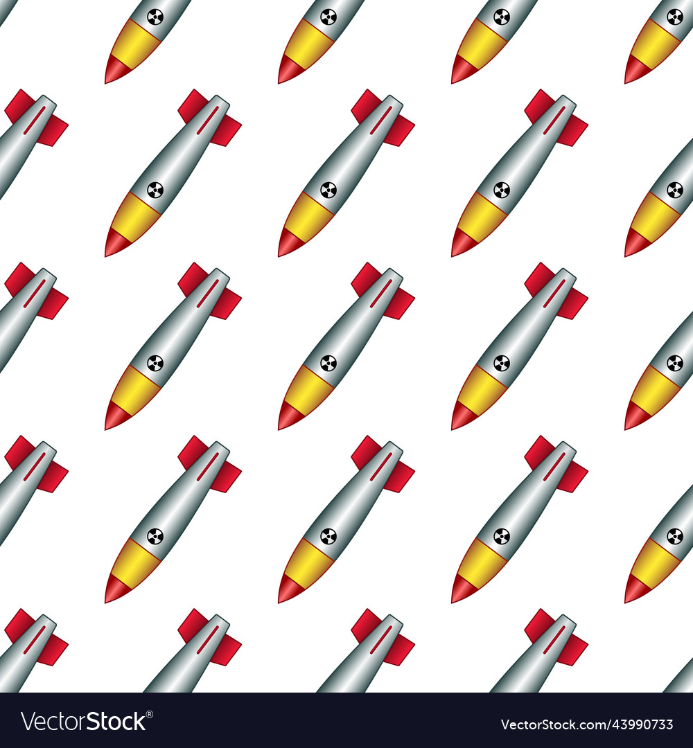 Nuclear bomb pattern Royalty Free Vector Image