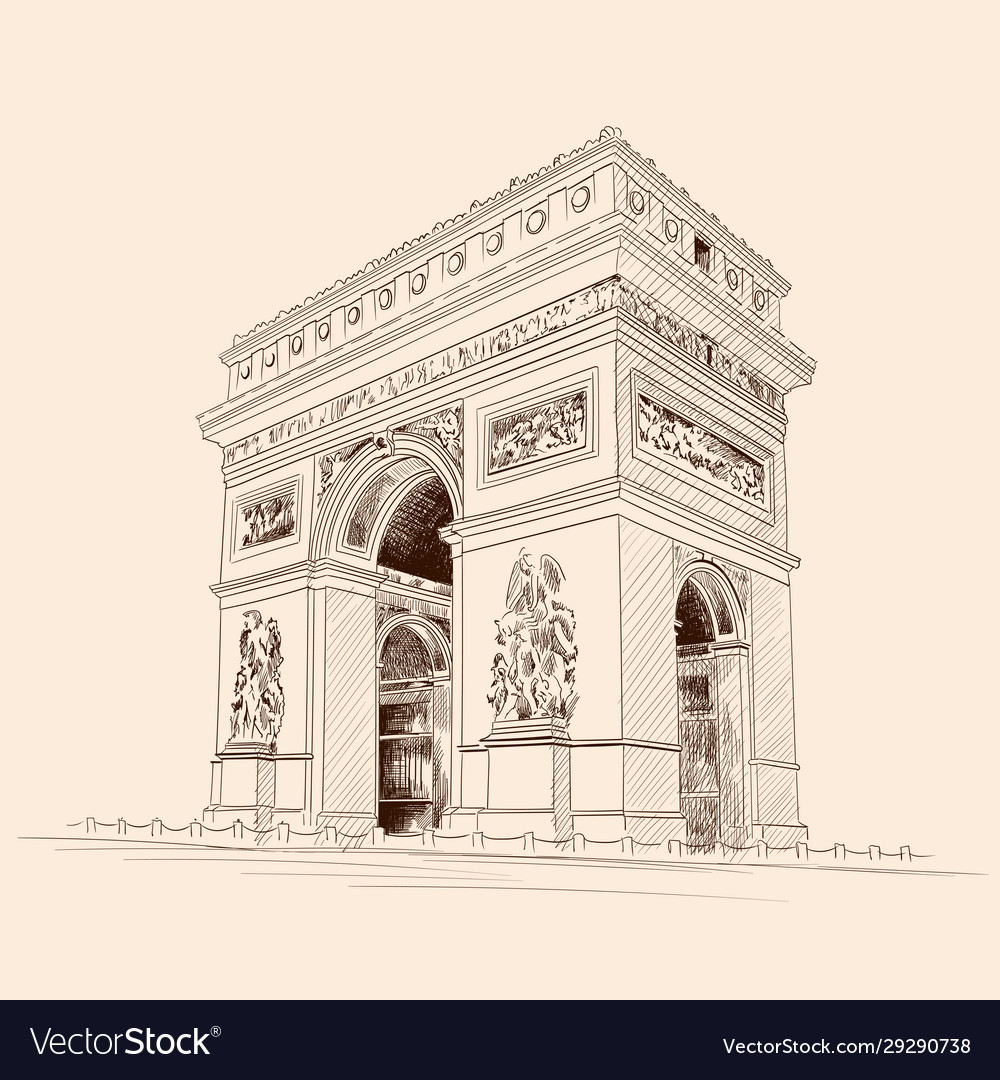 Figure triumphal arch vector image Figure triumphal arch