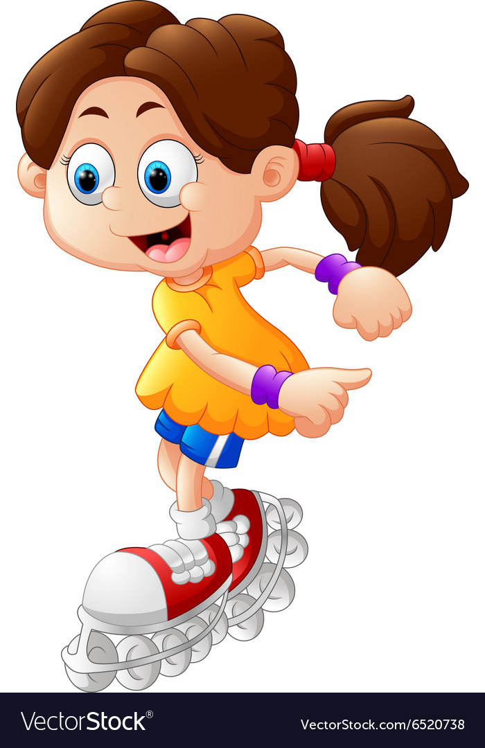 Roller Skating Cartoon Images : Clipart Children Roller Skating ...