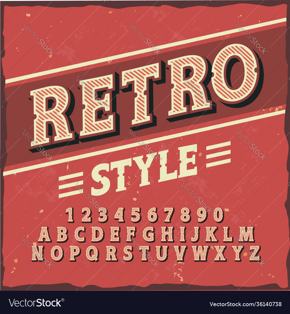 Good handcrafted font for any label design Vector Image