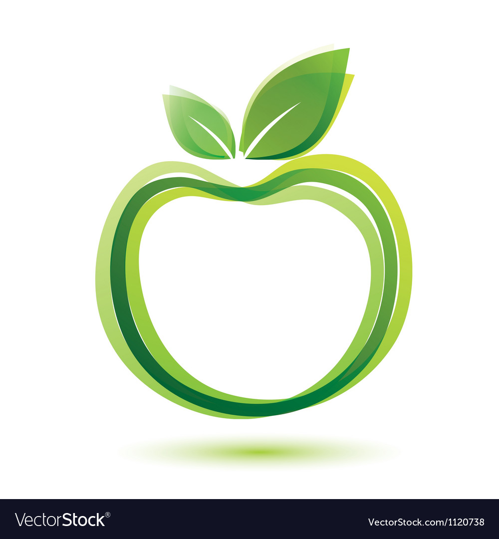 green apple vector