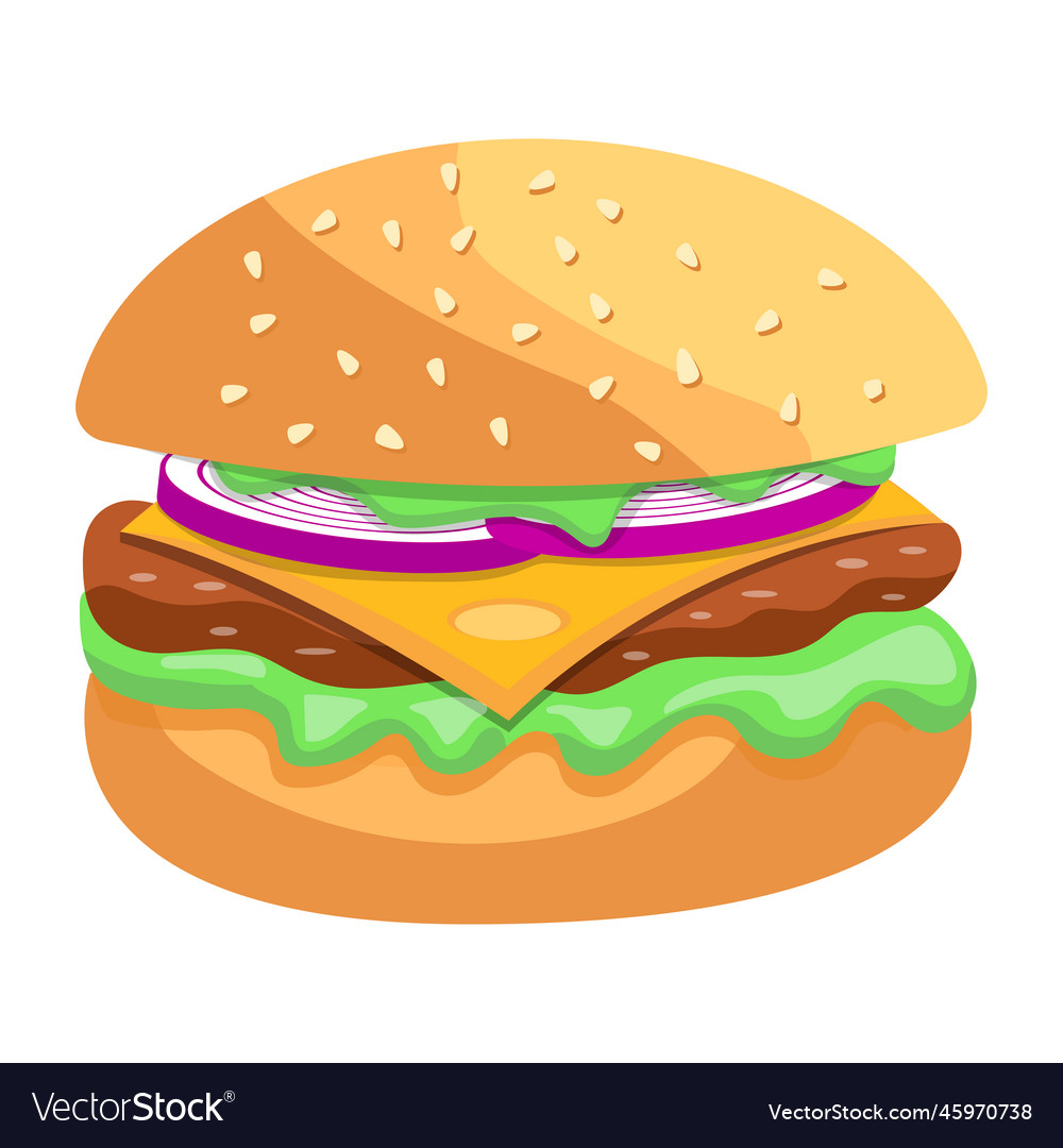 Hamburger Royalty Free Vector Image - VectorStock