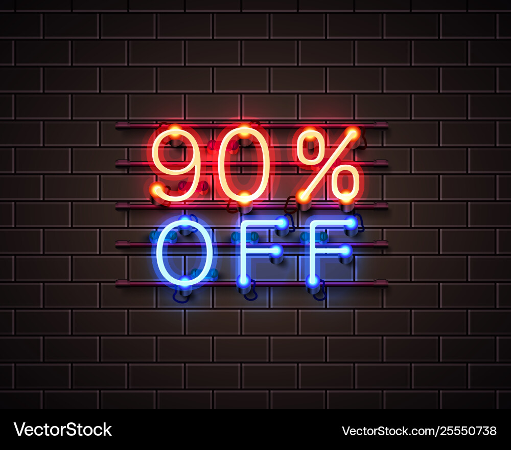 Neon 90 Off Vector Images 62