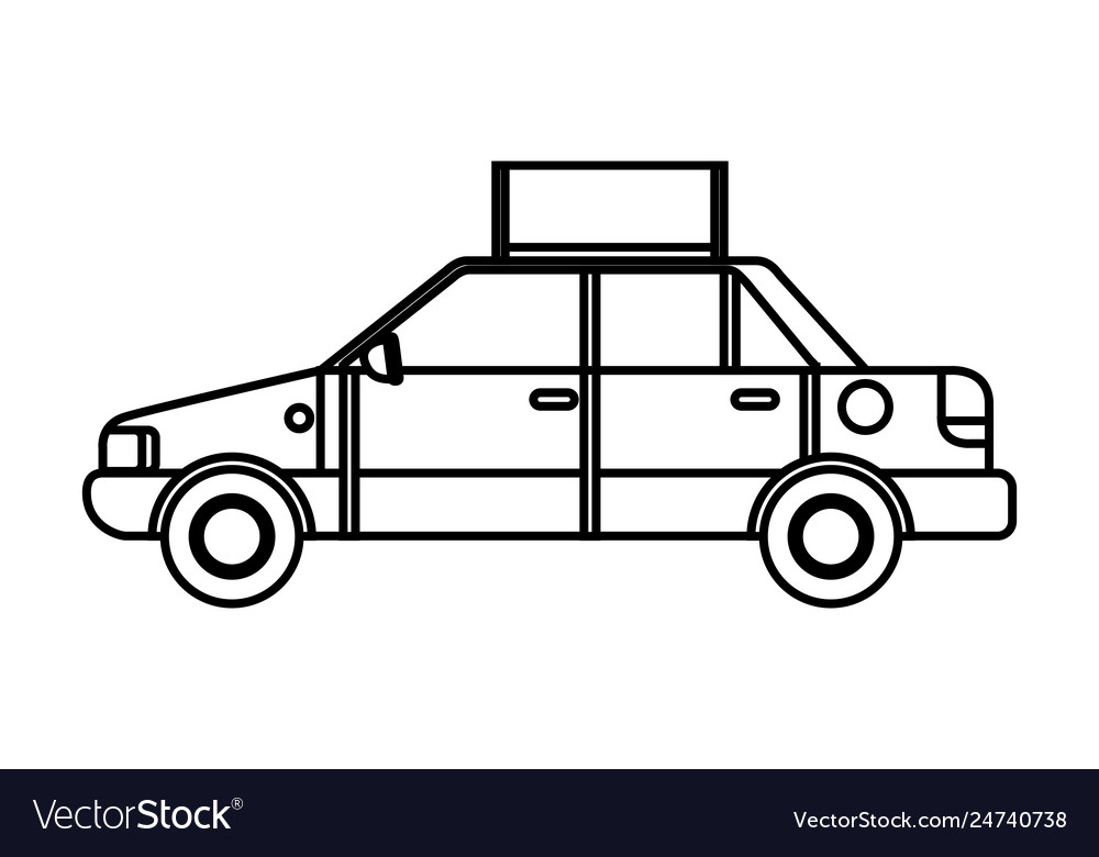 Taxi public service icon Royalty Free Vector Image