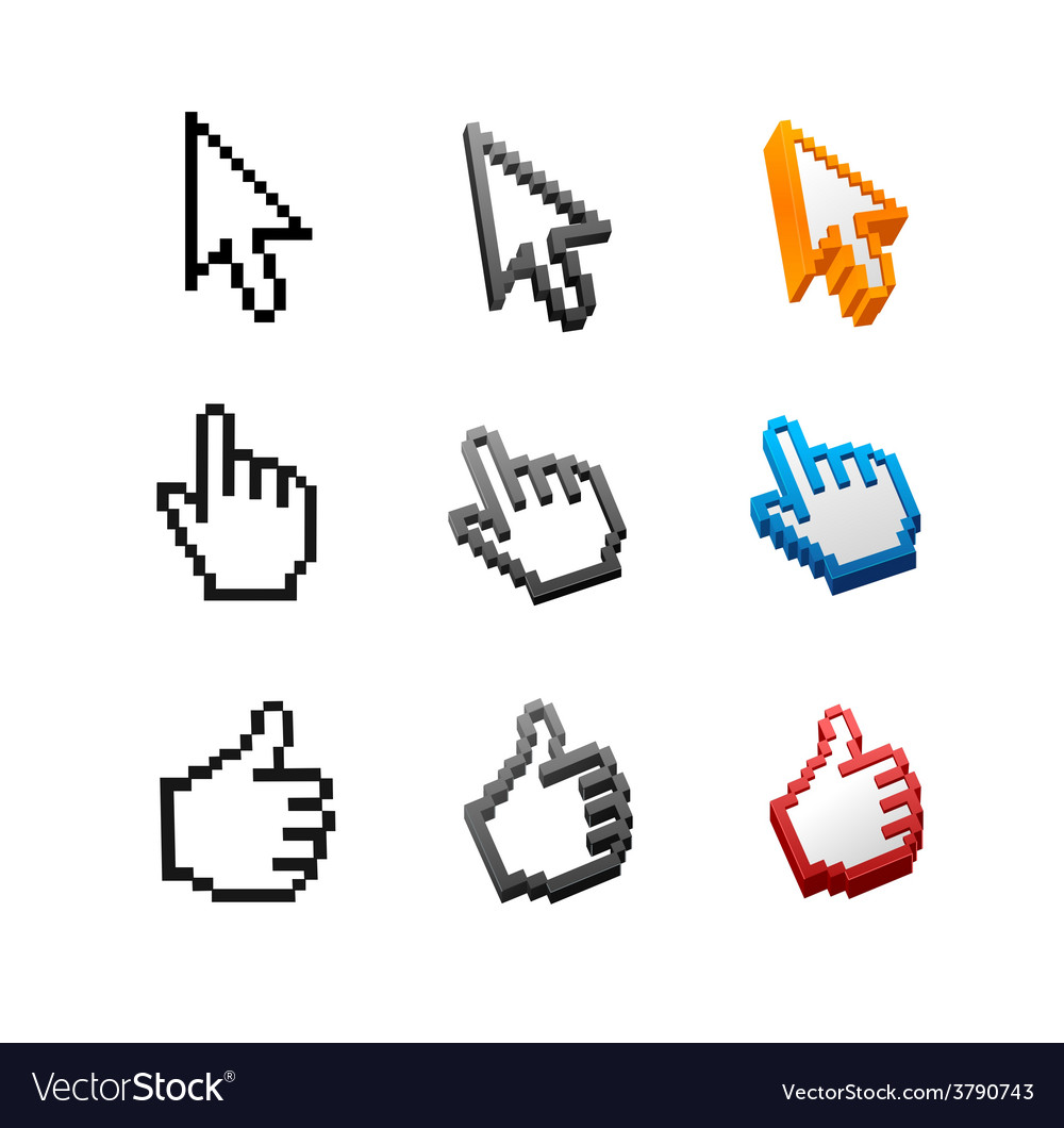 Cursor query. Курсор вектор. Курсор 3д. Набор курсоров: Warcog. Стрелка рука.