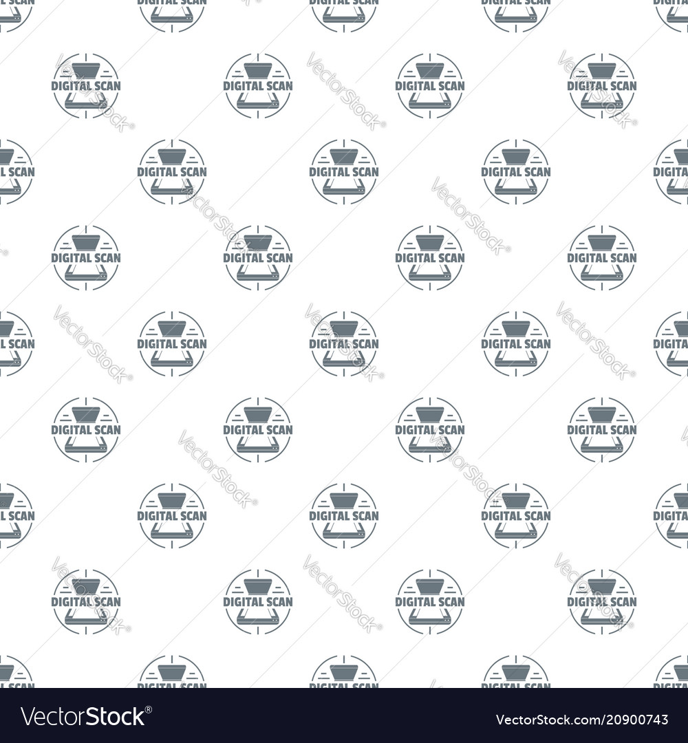 Digital scan pattern seamless Royalty Free Vector Image