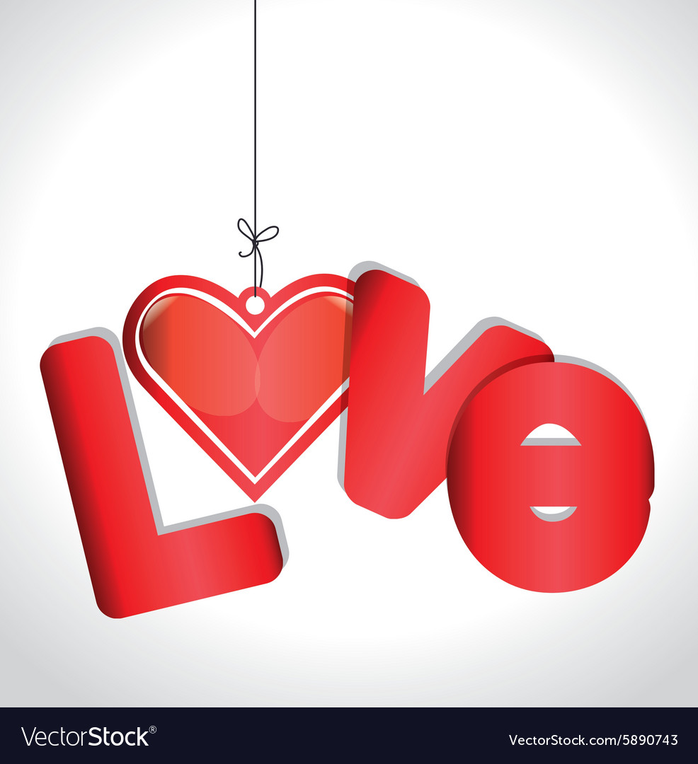 Romantic love design Royalty Free Vector Image