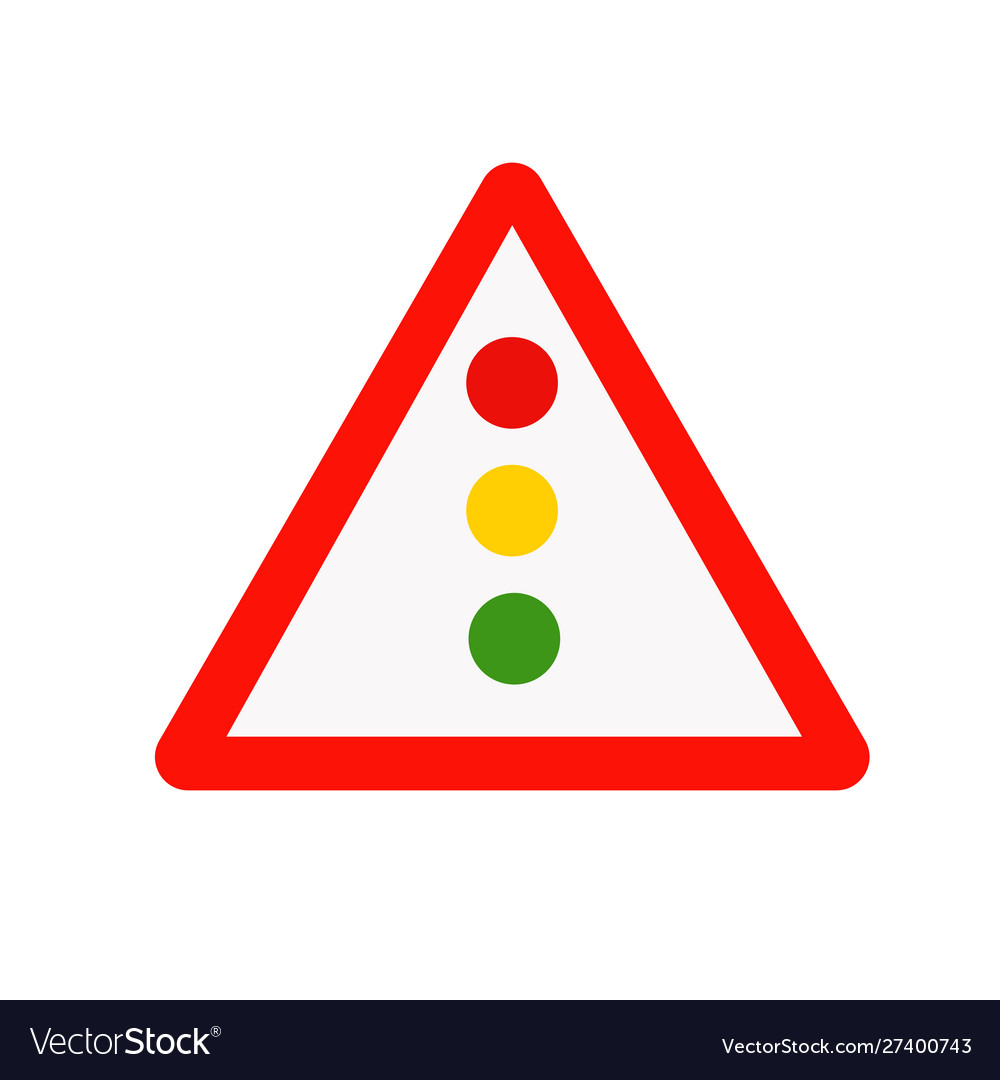 Traffic light sign Royalty Free Vector Image - VectorStock