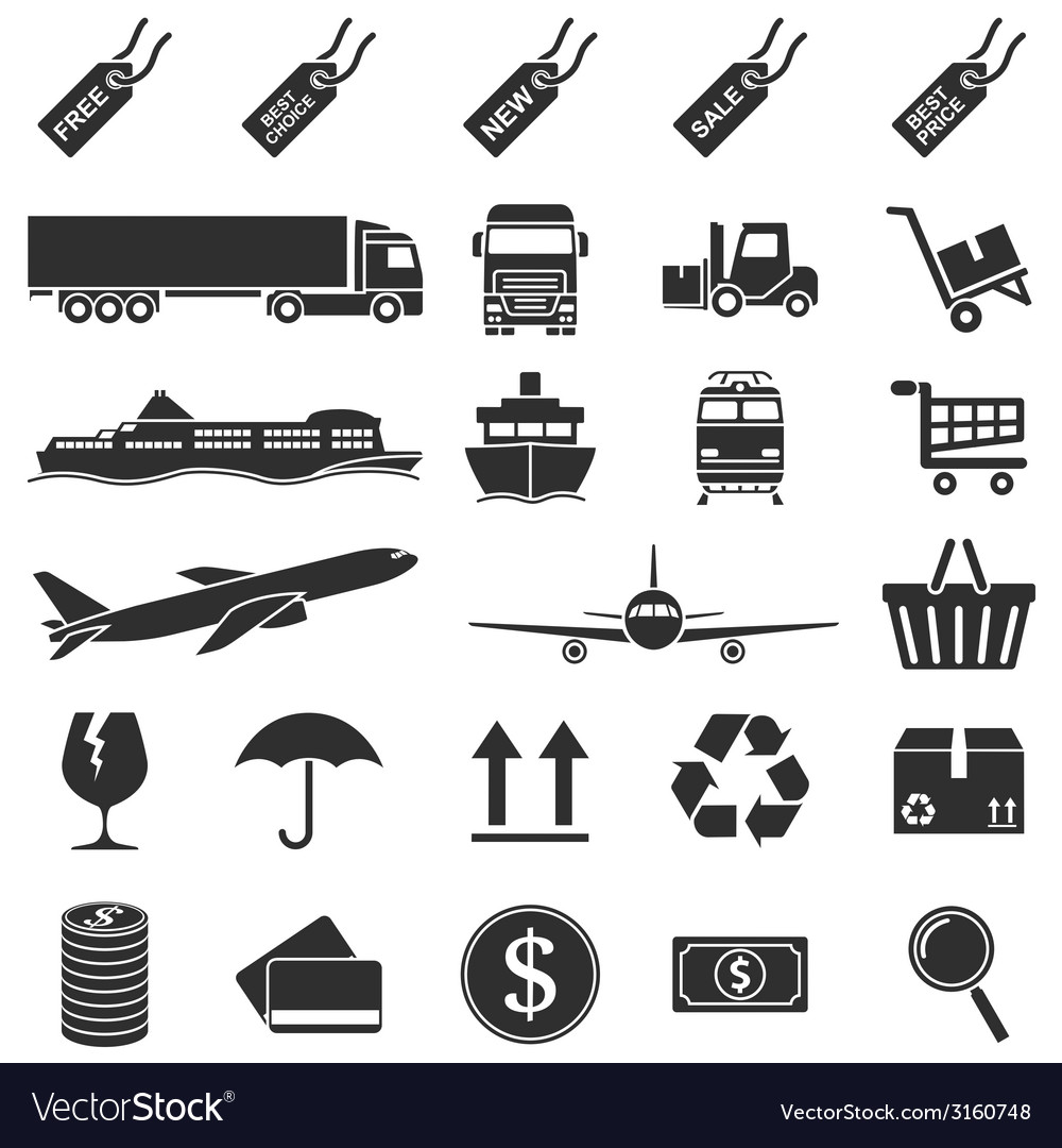 E commerce icons Royalty Free Vector Image - VectorStock