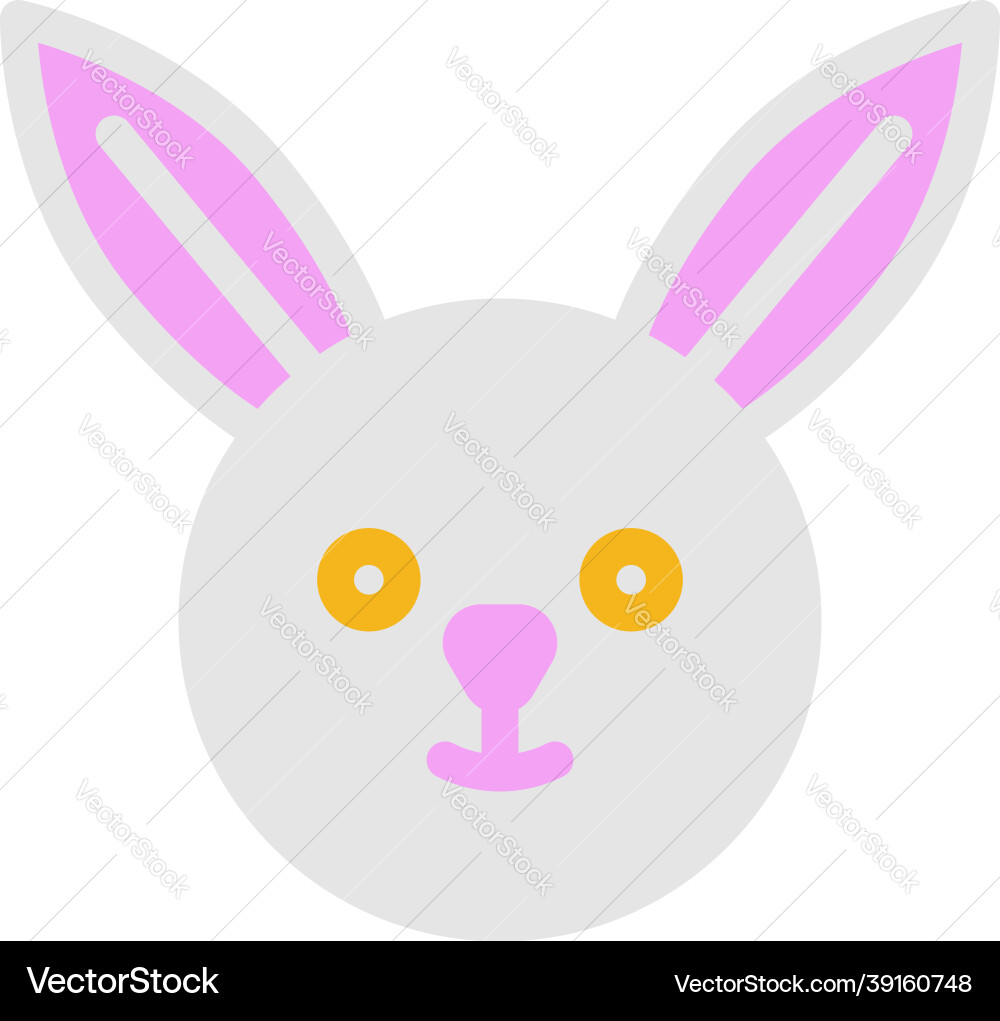 White easter bunny on a background Royalty Free Vector Image