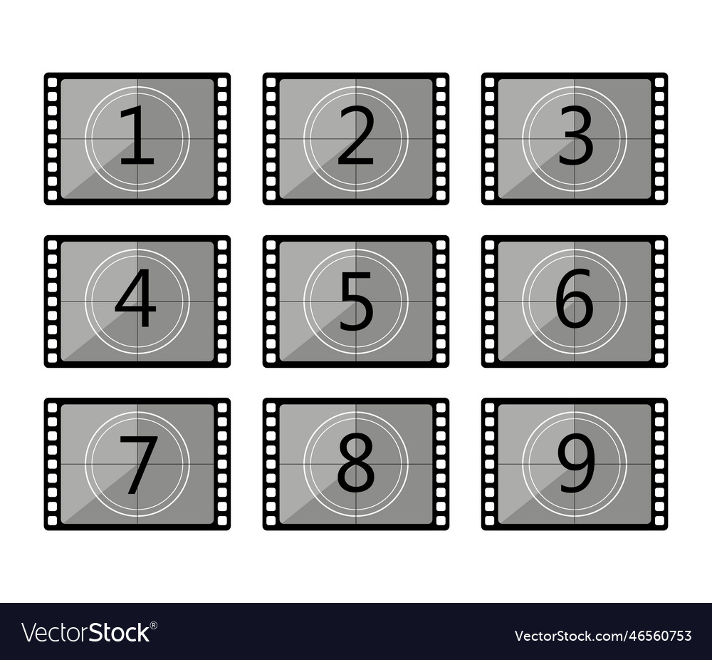 Film strip figures stock image eps 10 Royalty Free Vector