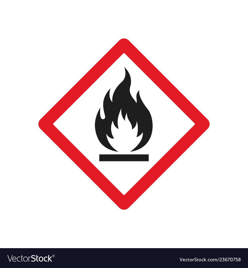 Fire warning signs Royalty Free Vector Image VectorStock