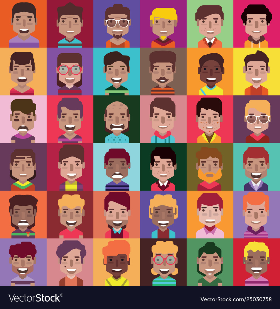 Set 36 avatar icon 02 Royalty Free Vector Image