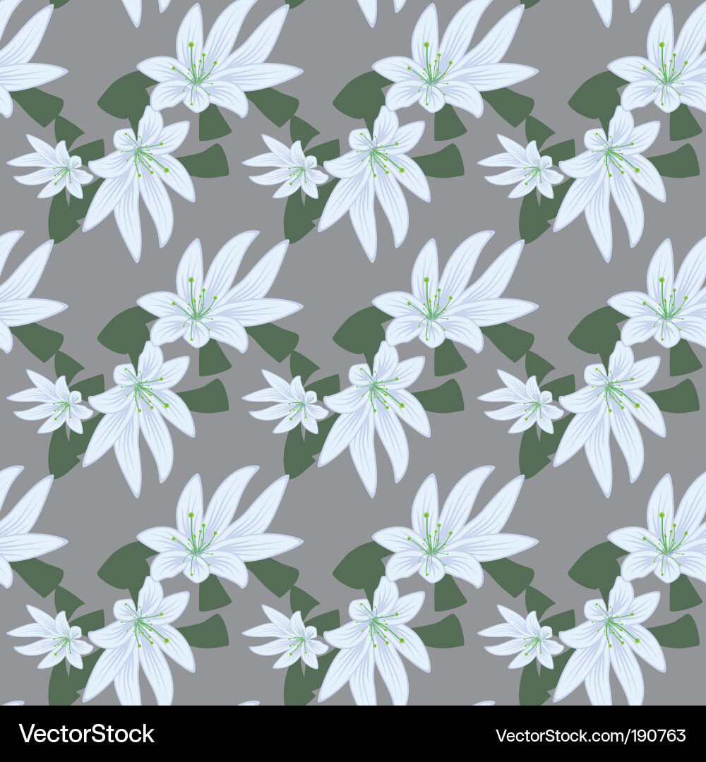 Flower seamless background Royalty Free Vector Image