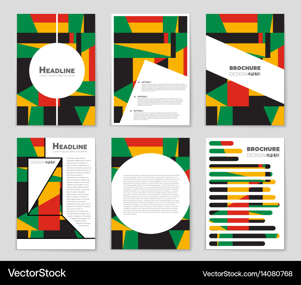 Abstract layout background set for art Royalty Free Vector
