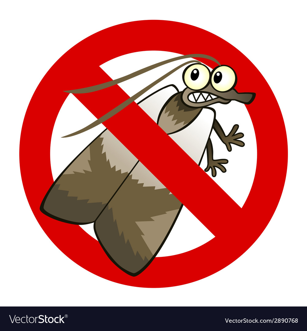 Anti moth sign Royalty Free Vector Image - VectorStock