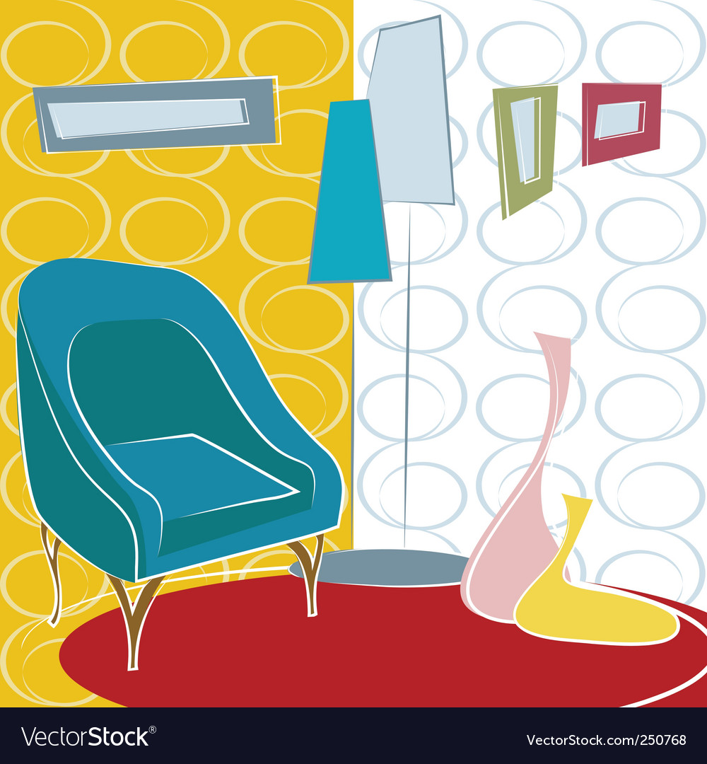 Interior design Royalty Free Vector Image - VectorStock