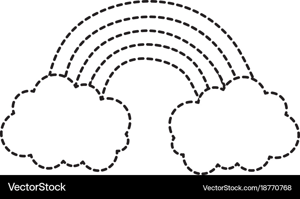 Isolated rainbow design Royalty Free Vector Image