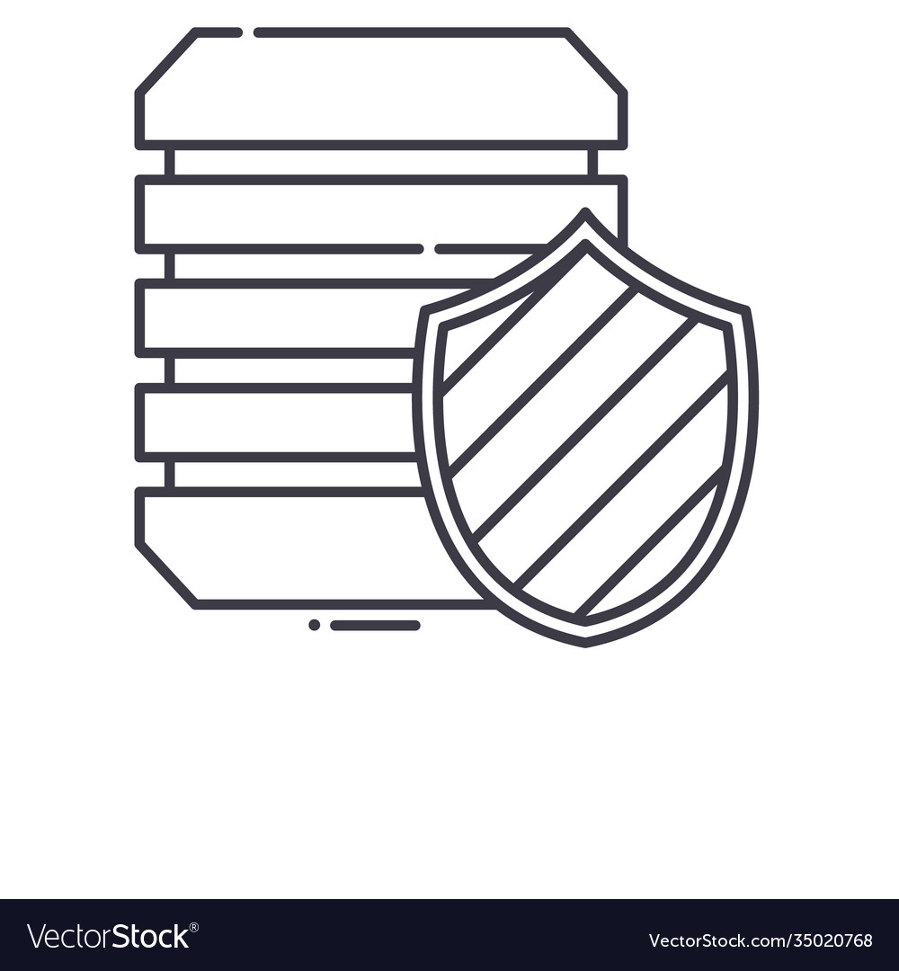 Page quality icon linear isolated Royalty Free Vector Image