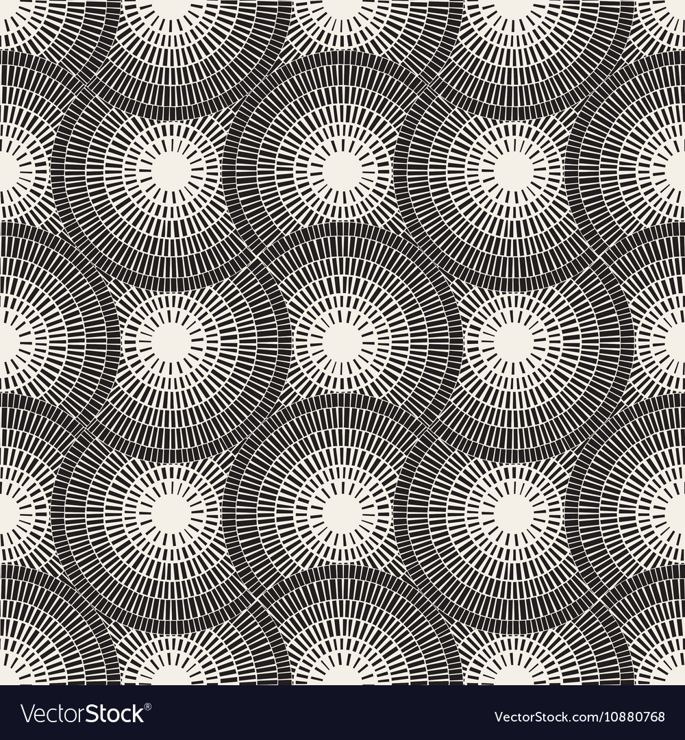 Seamless Black And White Mosaic Pavement Vector Image
