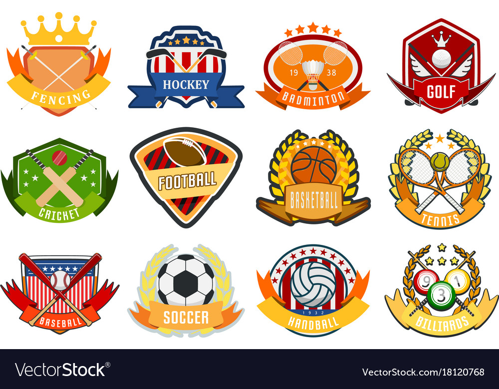 Premium Vector  Logos for championships tournaments competitions leagues  sports logos