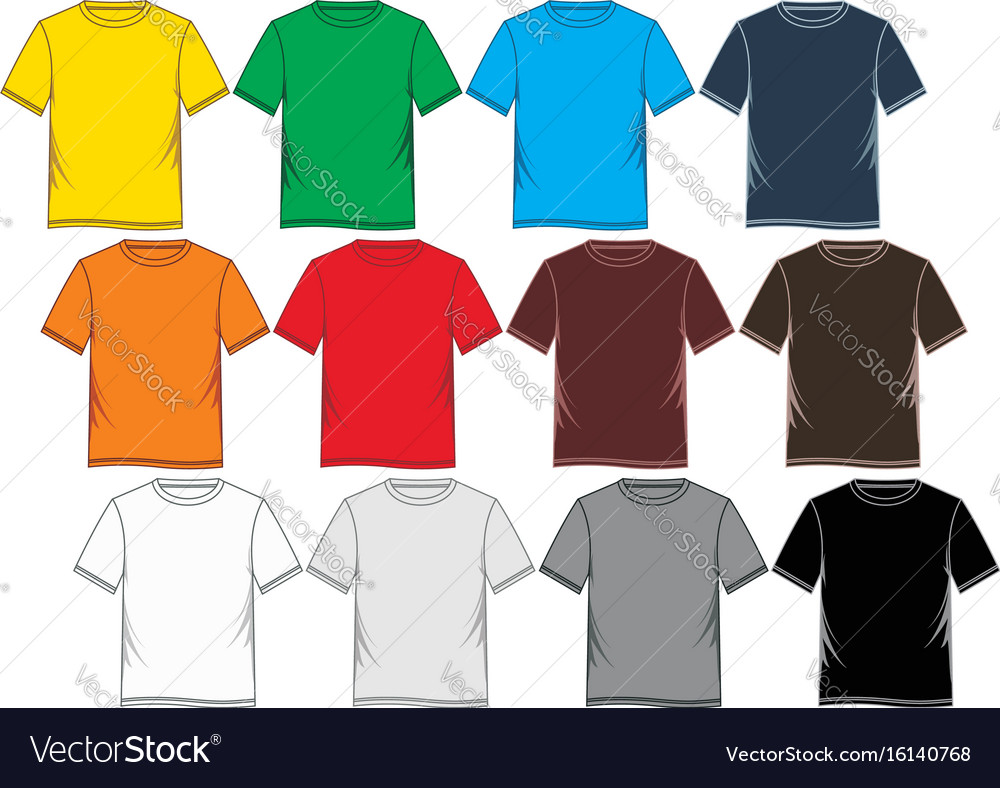 T shirt template Royalty Free Vector Image - VectorStock