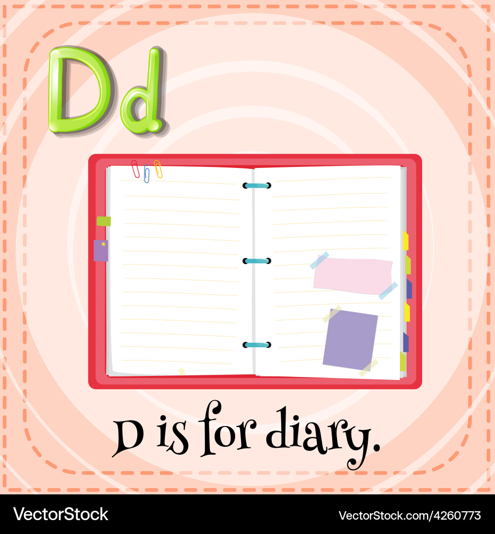 Alphabet D Royalty Free Vector Image - VectorStock