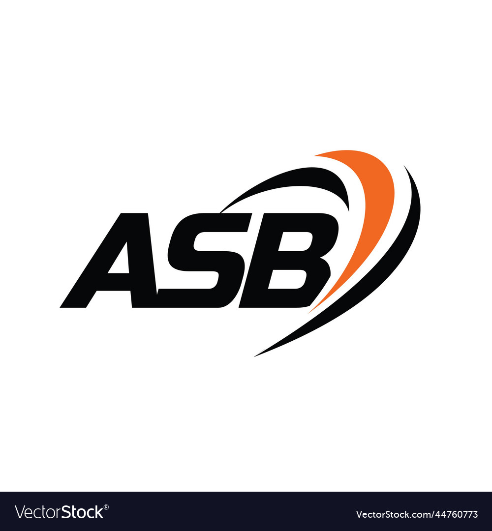 Asb monogram logo Royalty Free Vector Image - VectorStock