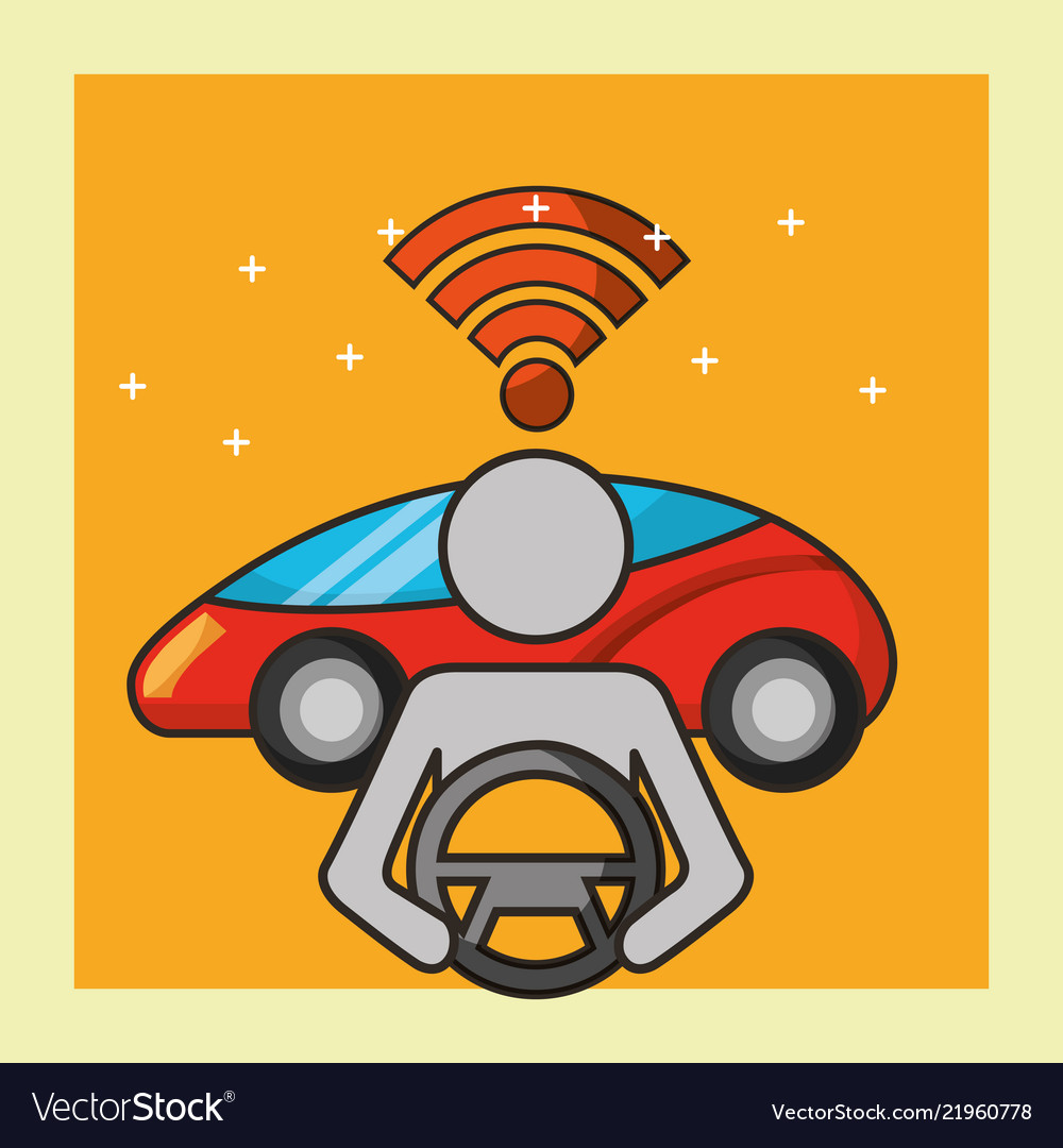 Autonomous Car Concept Royalty Free Vector Image