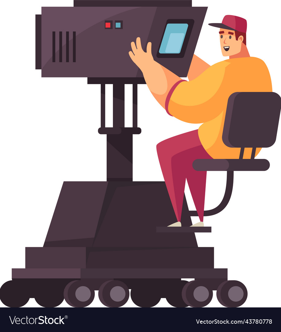 Cameraman cartoon Royalty Free Vector Image VectorStock