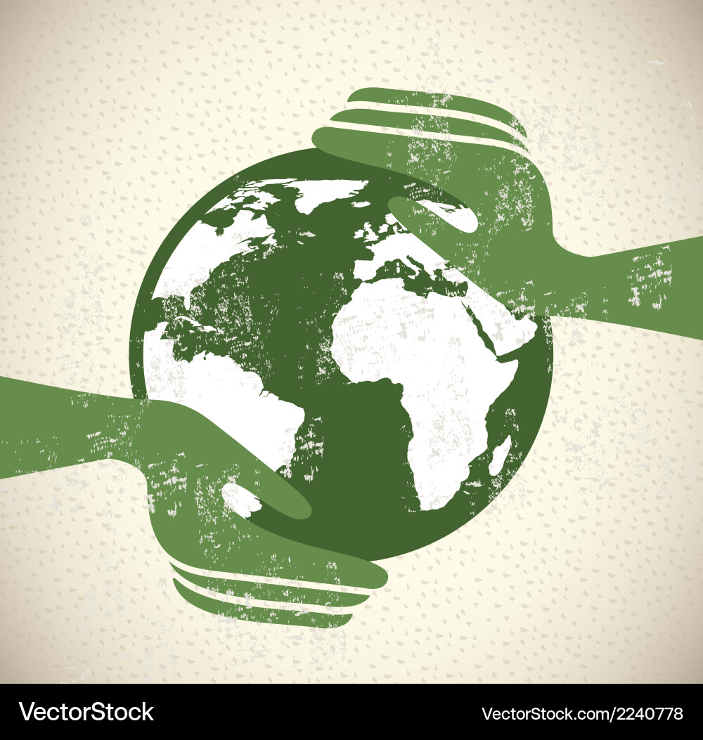 Save planet design over pattern background Vector Image