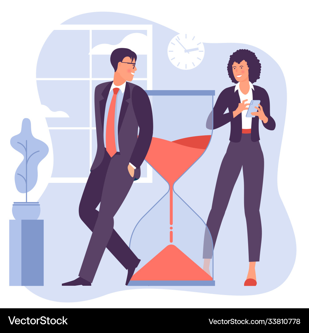 Time management concept Royalty Free Vector Image