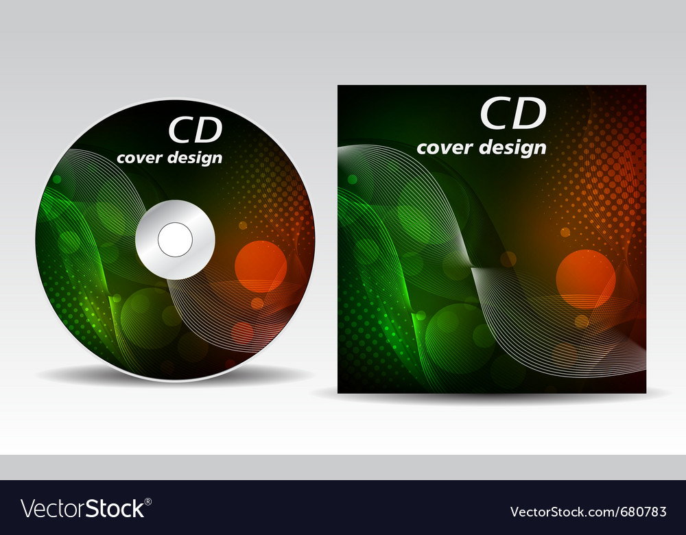 Cd cover design Royalty Free Vector Image - VectorStock