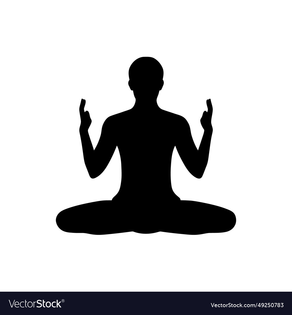 Yoga pose icon Royalty Free Vector Image - VectorStock